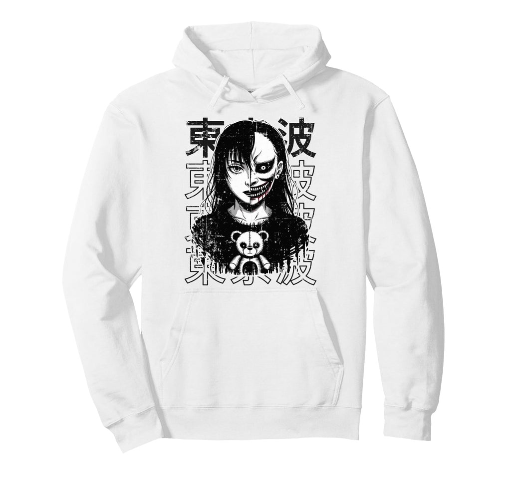 Japanese Horror Anime Manga Y2K Hannya Hoodie - Graphic Print Men Women - T-Shirt, Sweatshirt, Hoodie