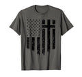 Distressed Usa Flag Cross T-Shirt - Casual Everyday Wear Men Women - T-Shirt, Sweatshirt, Hoodie