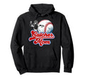 Baseball Catcher Mom Baseball Catcher Hoodie - Custom Art Print for Adults - T-Shirt, Sweatshirt, Hoodie