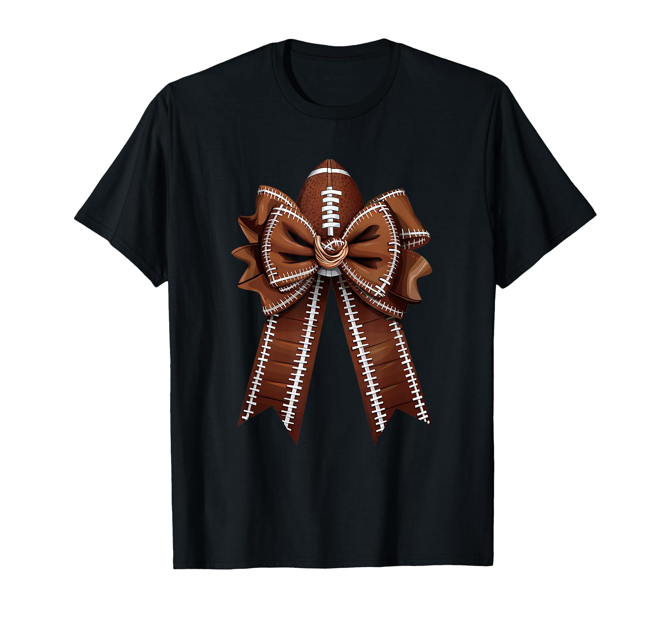 Womens Moms Coquette Bow Football Lover T-Shirt - Graphic Print for Adults - T-Shirt, Sweatshirt, Hoodie