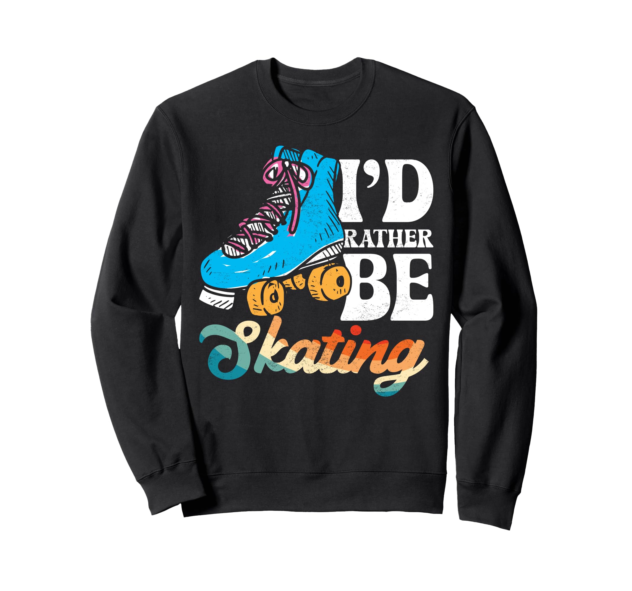 Roller Skating Skate 1970S Id Sweatshirt - Custom Art Print Men Women - T-Shirt, Sweatshirt, Hoodie