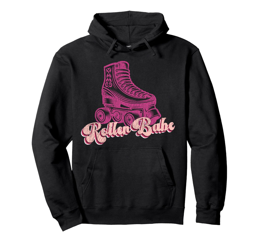 Roller Skating Skate 1970S Roller Babe Hoodie - Aesthetic Graphic Unisex - T-Shirt, Sweatshirt, Hoodie