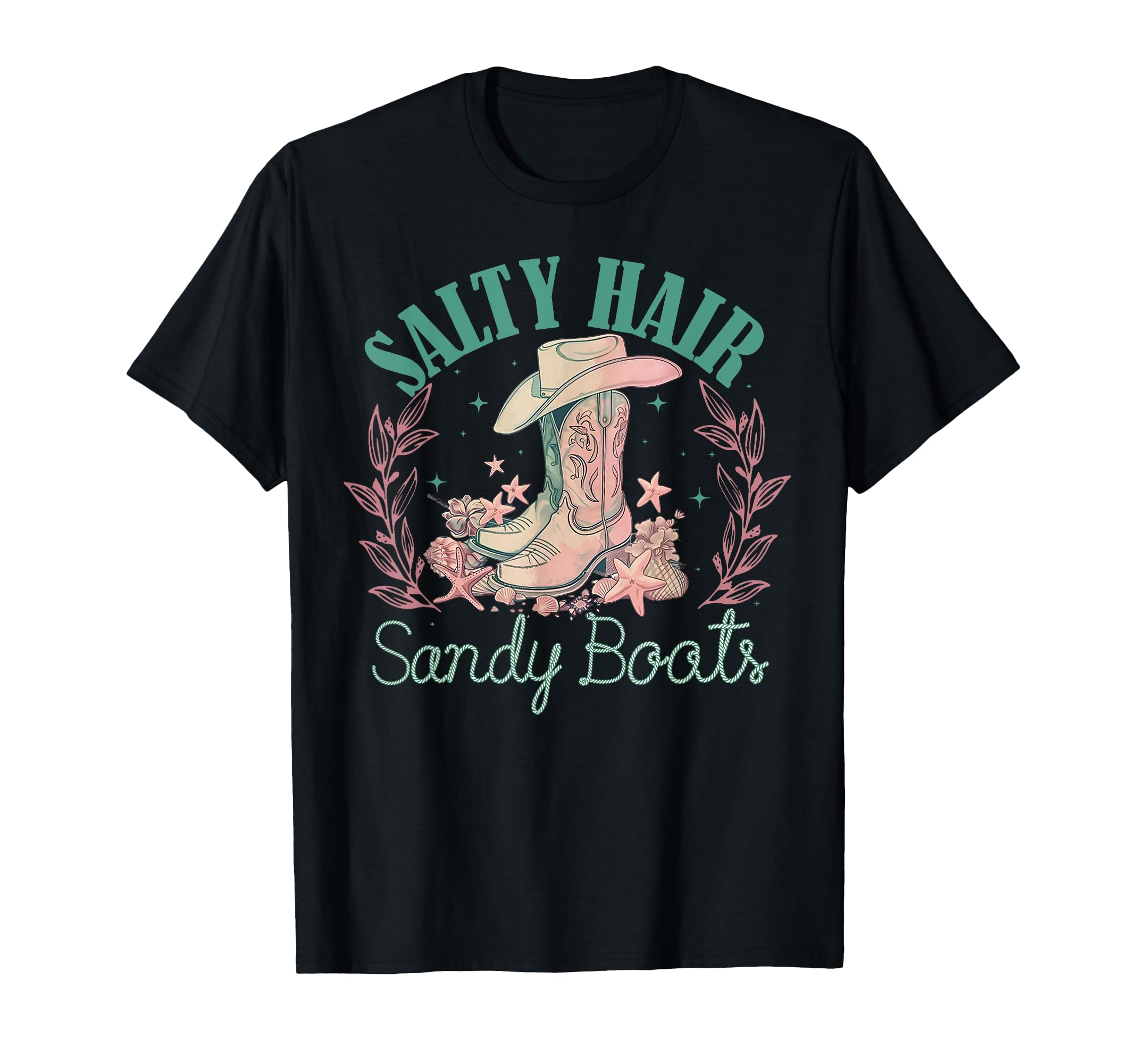 Funny Salty Hair Sandy Boots Cowgirl T-Shirt - Trendy Graphic Men Women - T-Shirt, Sweatshirt, Hoodie