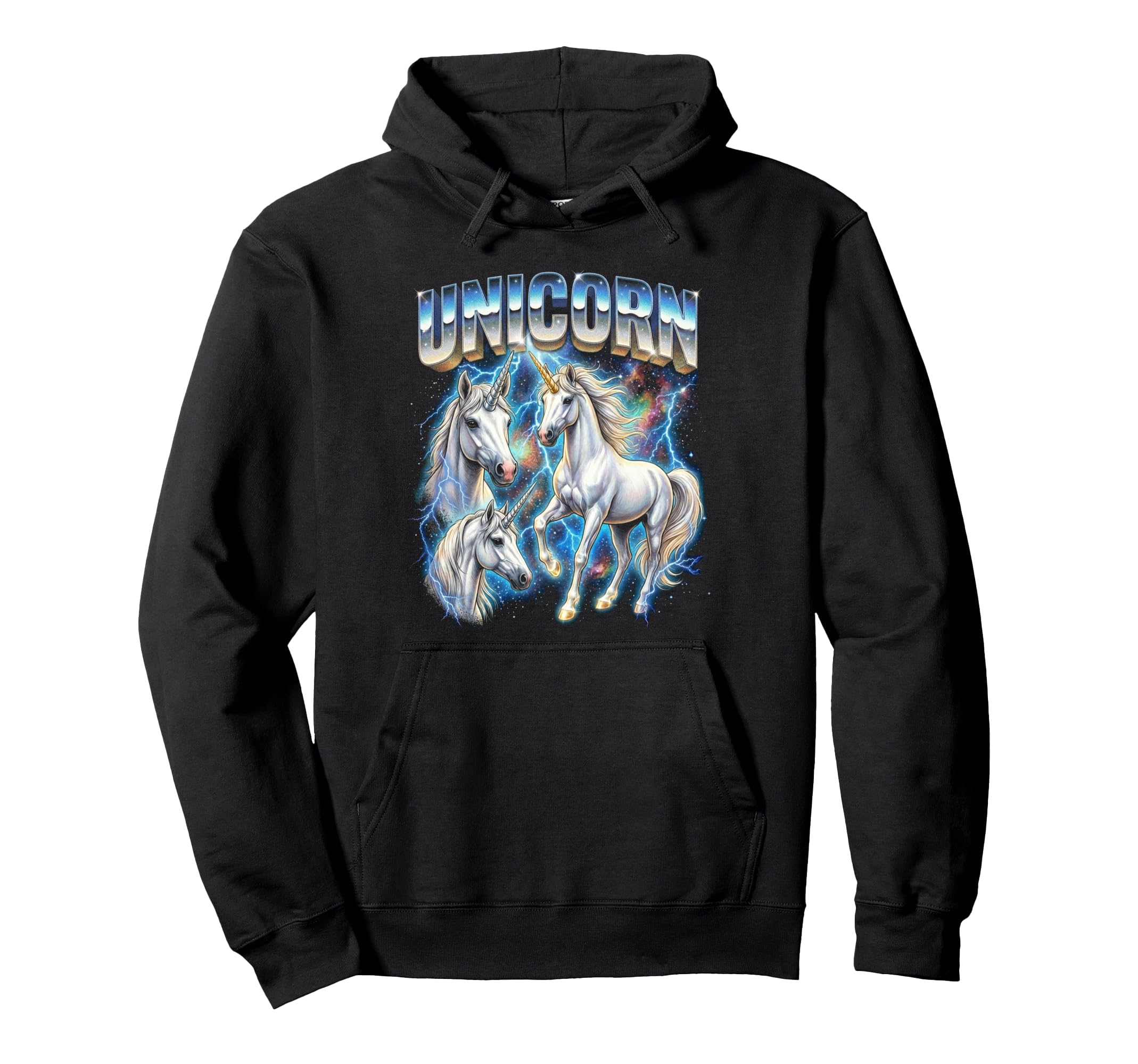 Unicorn 80S Funny Unicorn 90S Hoodie - Aesthetic Graphic for Adults - T-Shirt, Sweatshirt, Hoodie