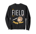 Field Is My Place T Ball Bat Glove Sweatshirt - Trendy Graphic Unisex - T-Shirt, Sweatshirt, Hoodie