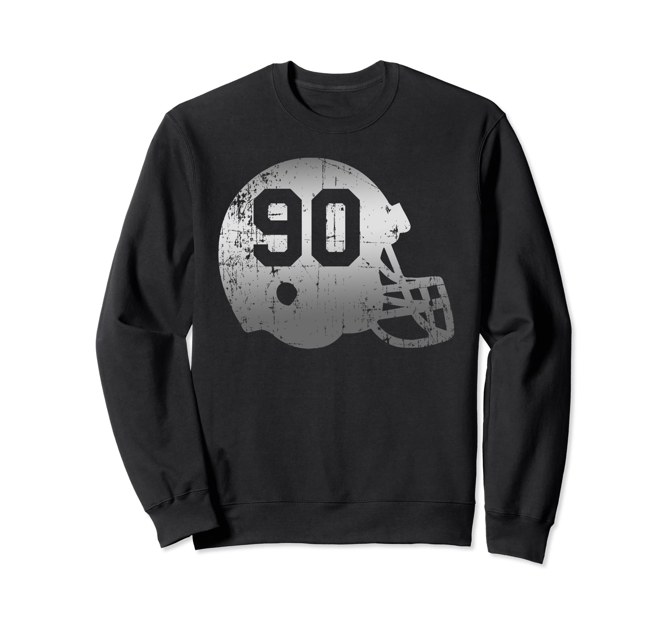 Football 90 Jersey Number Sweatshirt - Graphic Print for Adults - T-Shirt, Sweatshirt, Hoodie