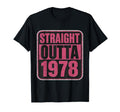 Straight Outta 1978 Birthday T-Shirt - Casual Everyday Wear for Adults - T-Shirt, Sweatshirt, Hoodie