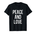 Peace And Love Distressed T-Shirt - Casual Everyday Wear Men Women - T-Shirt, Sweatshirt, Hoodie