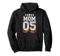Proud Mom Baseball Player Number 5 Game Hoodie - Fun Novelty Design Unisex - T-Shirt, Sweatshirt, Hoodie