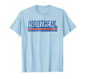 Montreal Canada Weathered Stripe T-Shirt - Casual Everyday Wear for Adults - T-Shirt, Sweatshirt, Hoodie
