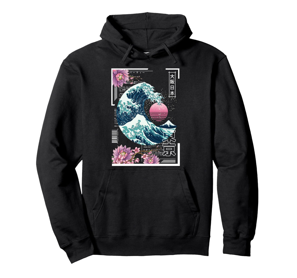 Vaporwave Synthwave 80S Japan Japanese Hoodie - Fun Novelty Design Unisex - T-Shirt, Sweatshirt, Hoodie