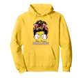 Busy Raising Ballers Messy Bun Hoodie - Casual Everyday Wear for Adults - T-Shirt, Sweatshirt, Hoodie