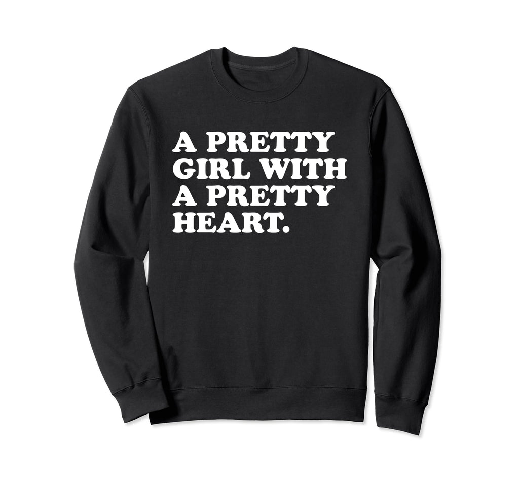 Pretty Pretty Heart Y2K Aesthetic Sweatshirt - Minimalist Print Men Women - T-Shirt, Sweatshirt, Hoodie