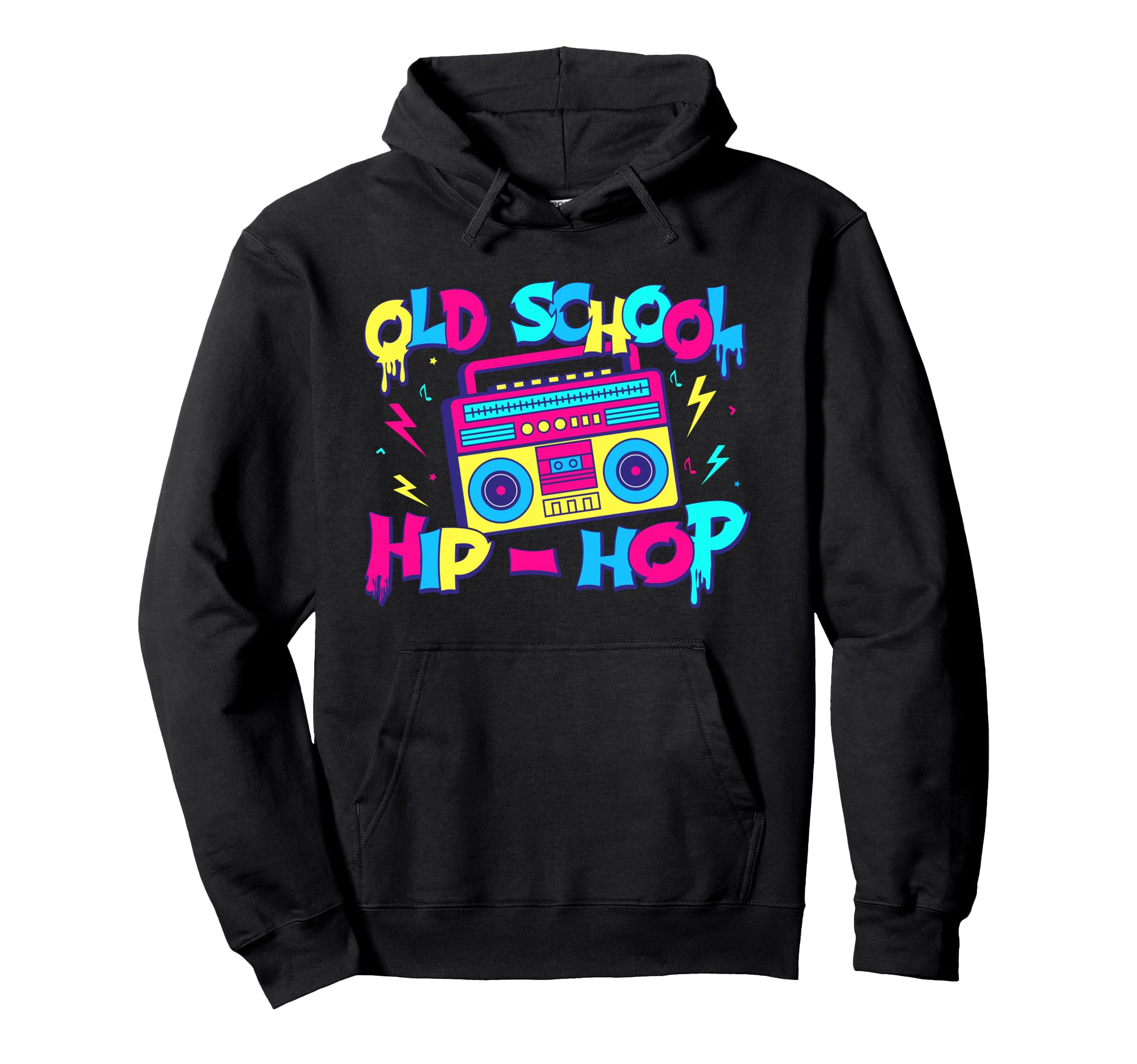 Old School Hip Hop 80S 90S Music Hoodie - Casual Everyday Wear Unisex - T-Shirt, Sweatshirt, Hoodie
