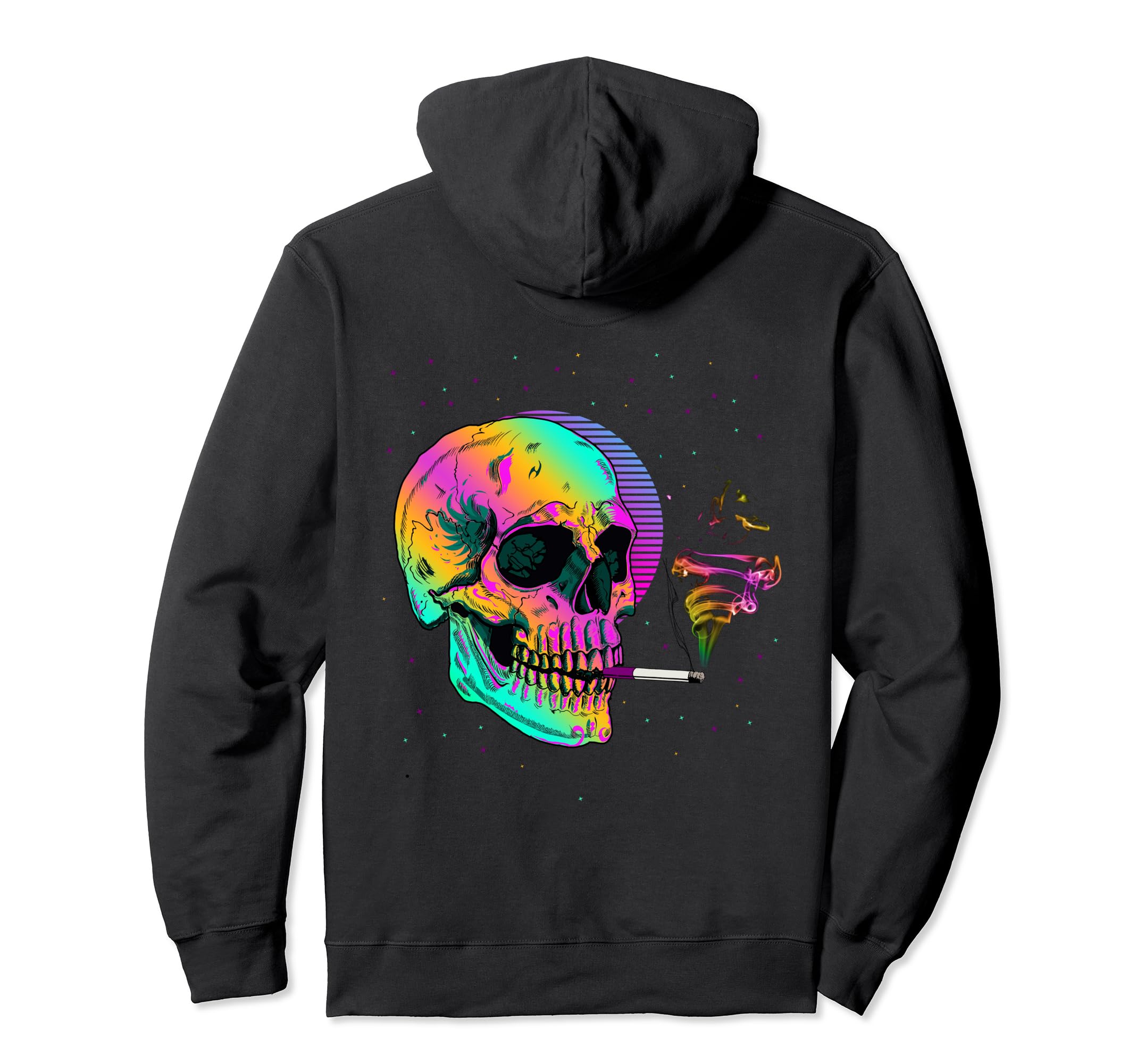 Vaporwave Aesthetic Japanese Skull Hoodie - Casual Everyday Wear Men Women - T-Shirt, Sweatshirt, Hoodie