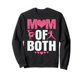 Mom Both Funny Baseball Gymnastics Sweatshirt - Graphic Print for Adults - T-Shirt, Sweatshirt, Hoodie