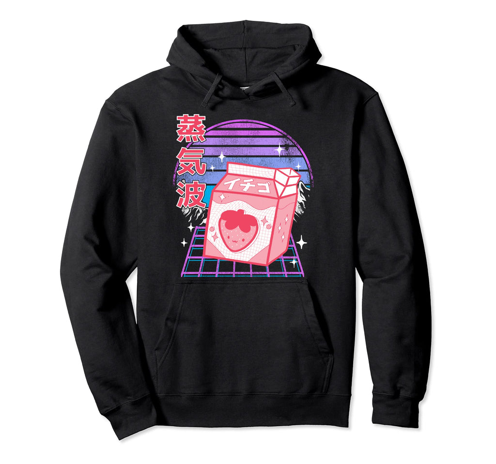 Otaku Pastel Goth Retrowave Japanese Hoodie - Minimalist Print for Adults - T-Shirt, Sweatshirt, Hoodie