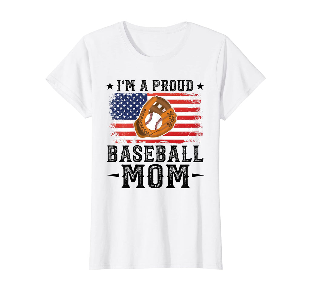 Womens Im Proud Baseball Mom Baseball T-Shirt - Streetwear Style Unisex - T-Shirt, Sweatshirt, Hoodie