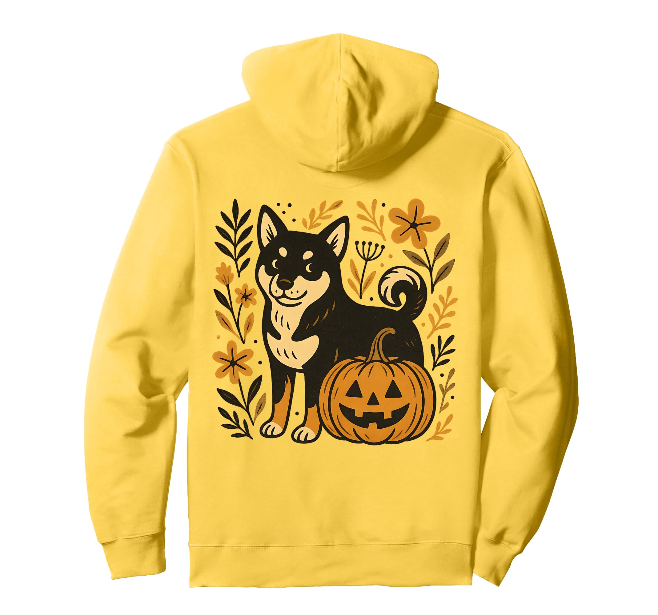Black And Tan Shiba Inu Halloween Hoodie - Custom Art Print for Adults - T-Shirt, Sweatshirt, Hoodie