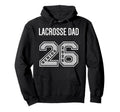 Lacrosse Dad 2026 Senior Lacrosse Dad Hoodie - Minimalist Print for Adults - T-Shirt, Sweatshirt, Hoodie