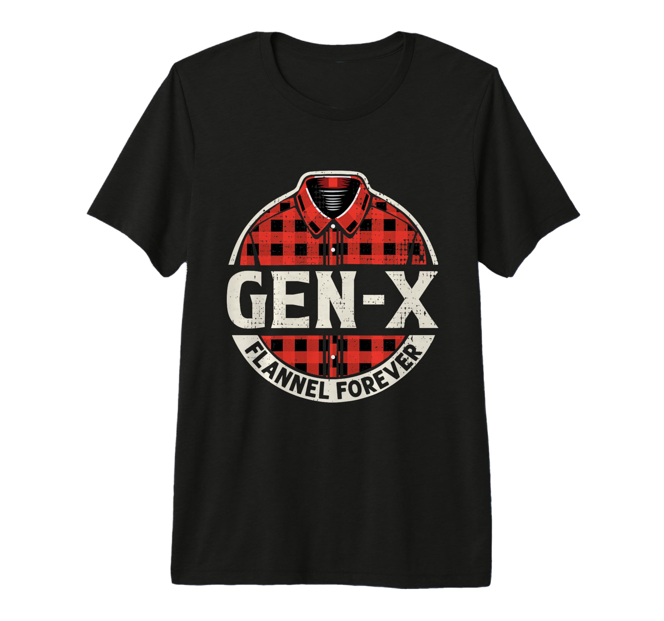 Gen X Flannel Forever Grunge 90S Tri T-Shirt - Streetwear Style Men Women - T-Shirt, Sweatshirt, Hoodie