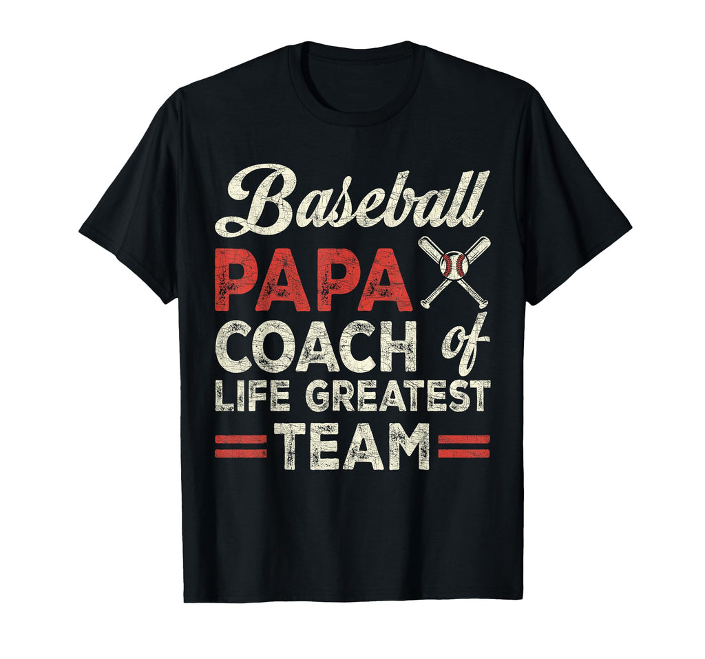 Grandpa Baseball Papa Coach Lifes T-Shirt - Fun Novelty Design for Adults - T-Shirt, Sweatshirt, Hoodie