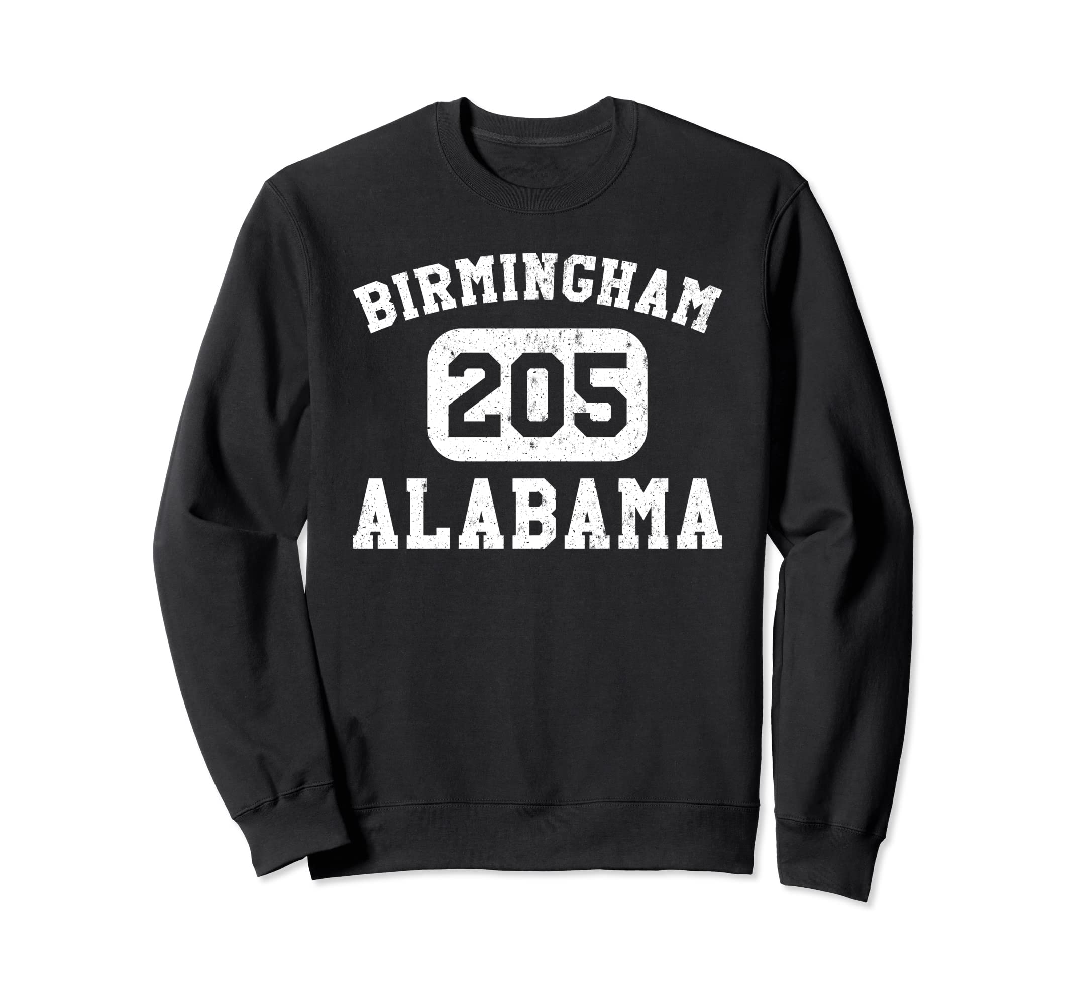 Birmingham Alabama Area Code Distressed Sweatshirt - Unique Graphic Unisex - T-Shirt, Sweatshirt, Hoodie