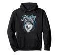 Husky 90S Dog Lover 80S Siberian Husky Hoodie - Novelty Apparel Men Women - T-Shirt, Sweatshirt, Hoodie