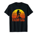 Hiking Dad Silhouette Sunset Hiker T-Shirt - Minimalist Print Men Women - T-Shirt, Sweatshirt, Hoodie