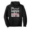 Proud Stepdad Baseball Senior 2026 Hoodie - Unique Graphic for Adults - T-Shirt, Sweatshirt, Hoodie