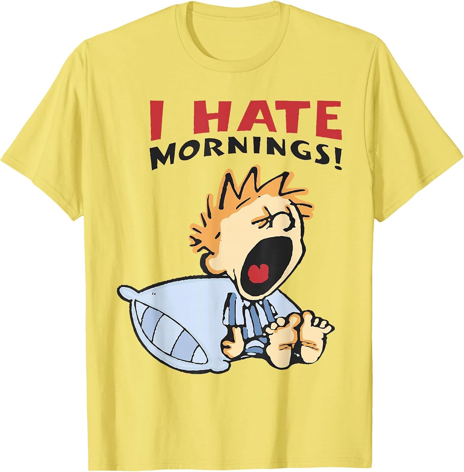 Vintage I Hate Mornings - Adult & Kids T-Shirts, Sweatshirts & Hoodies apparel design preview 1