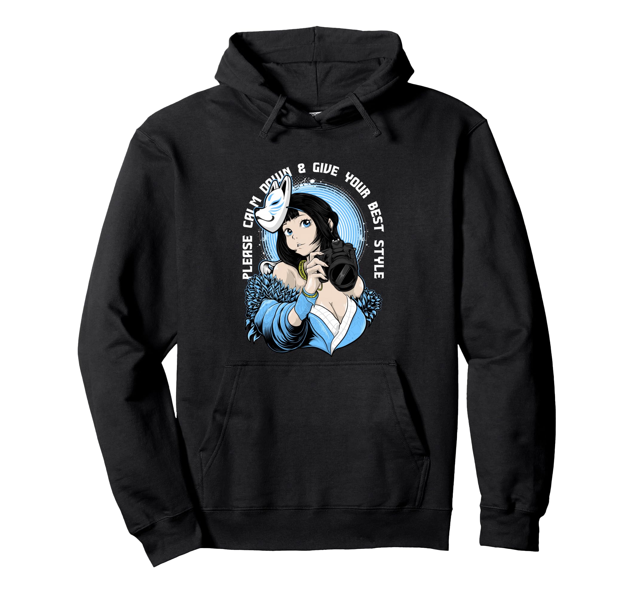 Kitsune Photography Aesthetic Edgy Hoodie - Graphic Print Men Women - T-Shirt, Sweatshirt, Hoodie