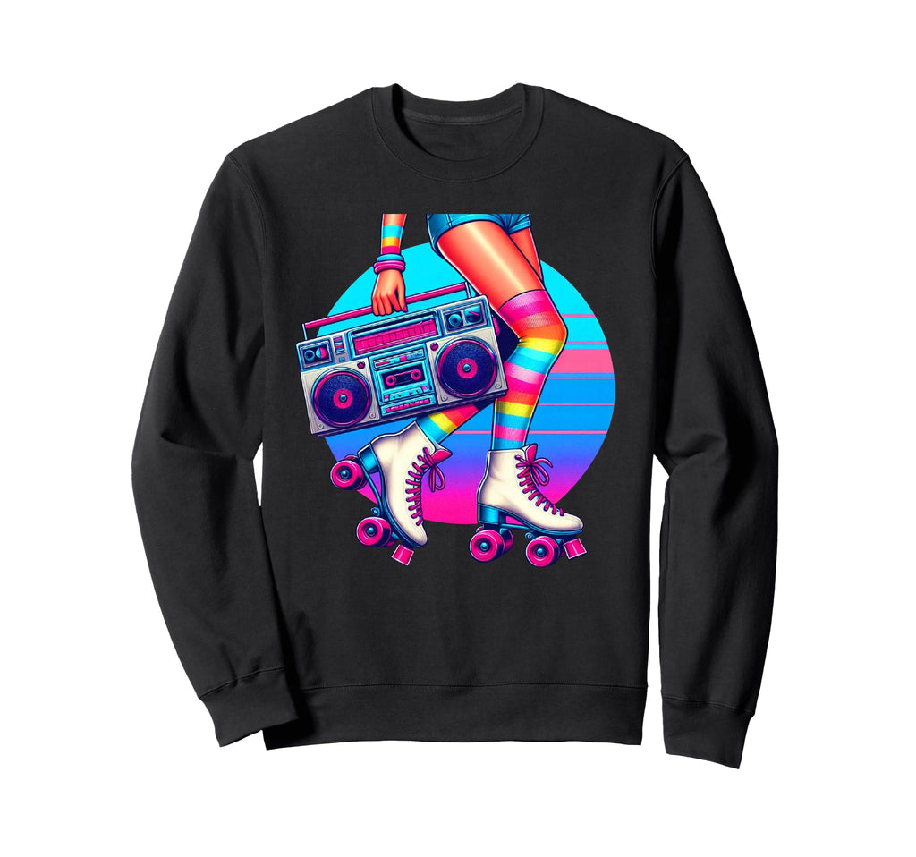 Rollerskates Funny 80S Roller Disco Sweatshirt - Minimalist Print Unisex - T-Shirt, Sweatshirt, Hoodie