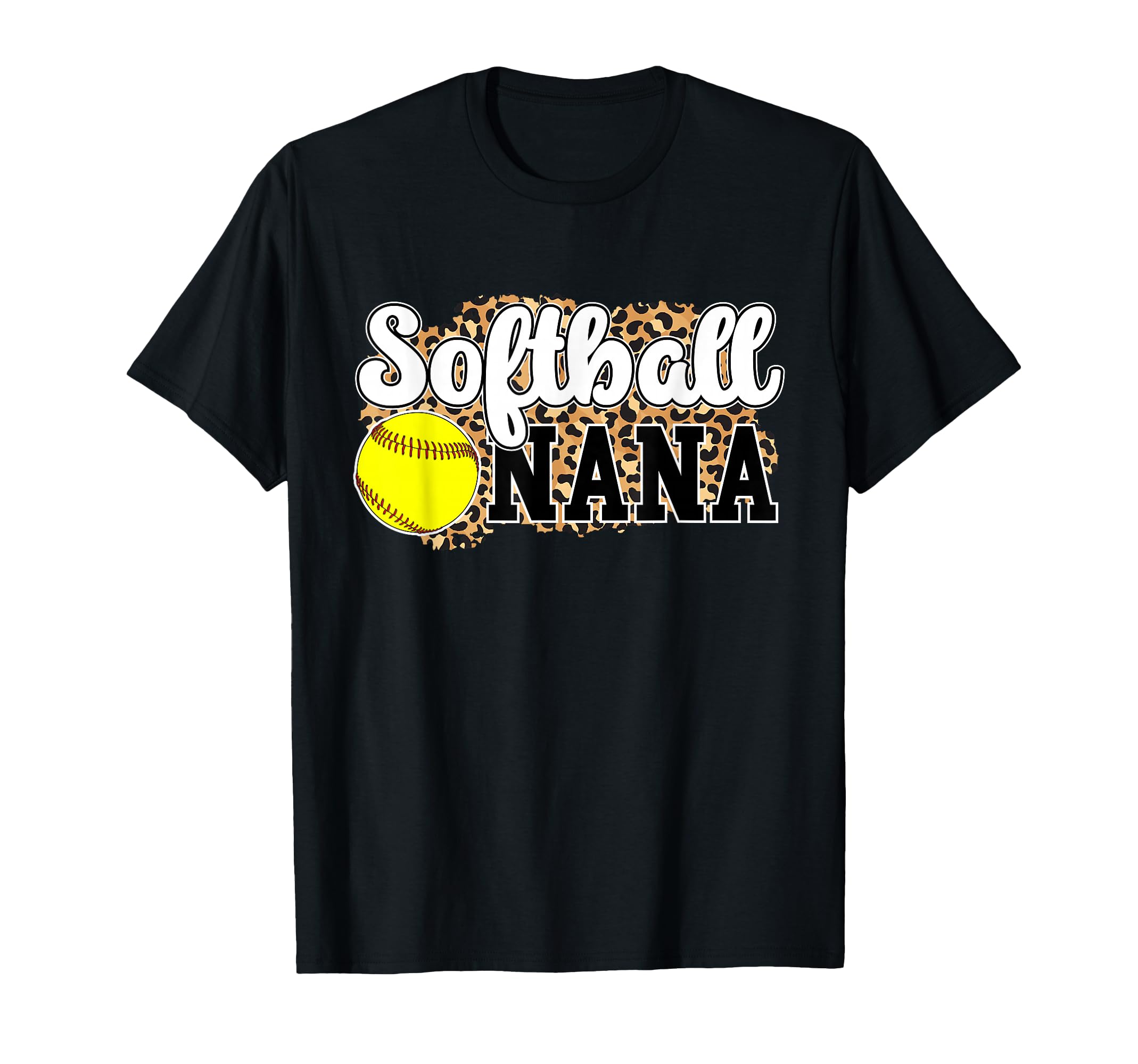 Softball Nana Leopard Nana Softball T-Shirt - Minimalist Print Unisex - T-Shirt, Sweatshirt, Hoodie