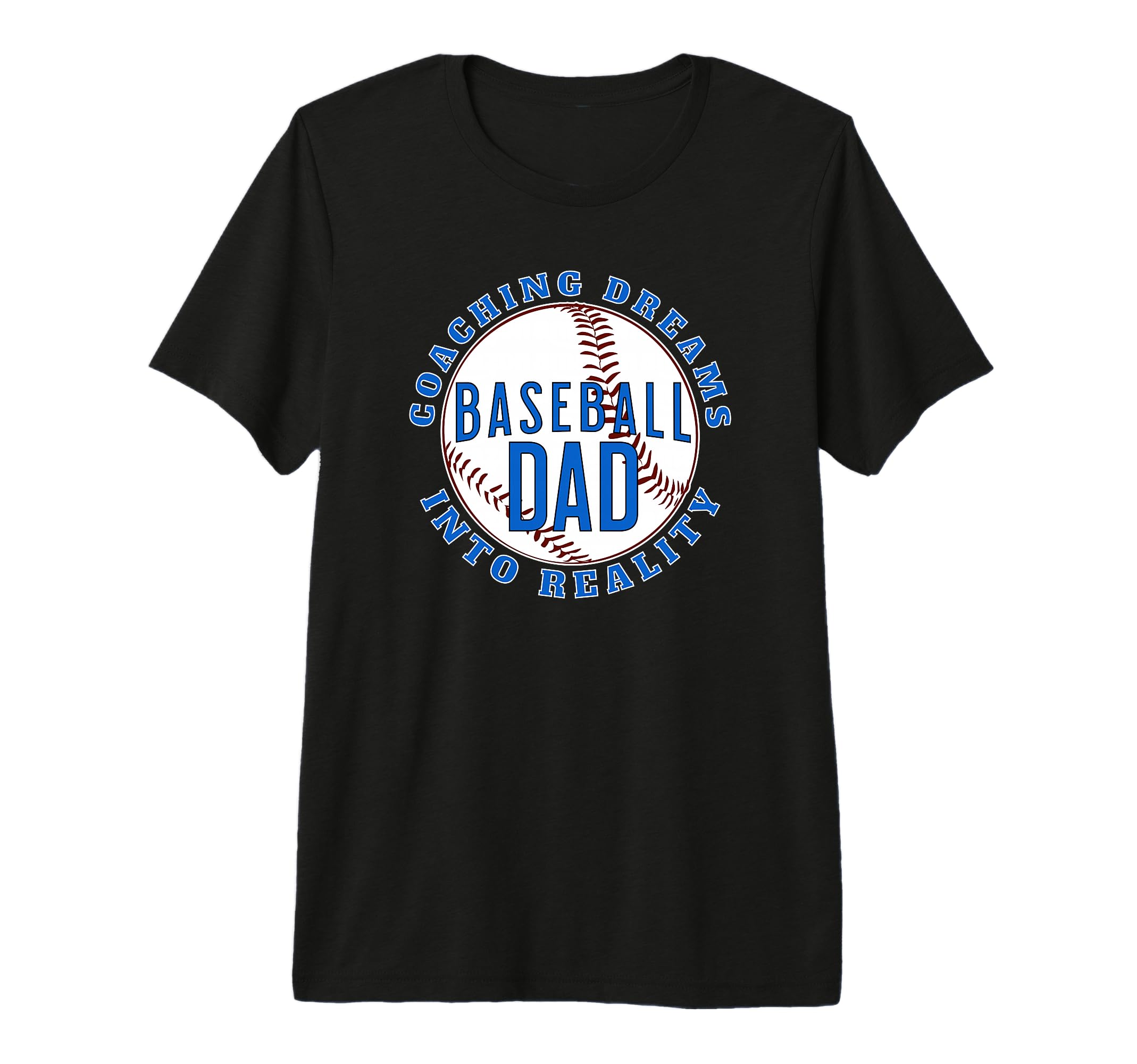Mens Baseball Dad Coaching Dreams Into T-Shirt - Minimalist Print Unisex - T-Shirt, Sweatshirt, Hoodie