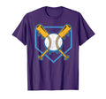 Yellow Baseball Home Plate T-Shirt - Casual Everyday Wear for Adults - T-Shirt, Sweatshirt, Hoodie