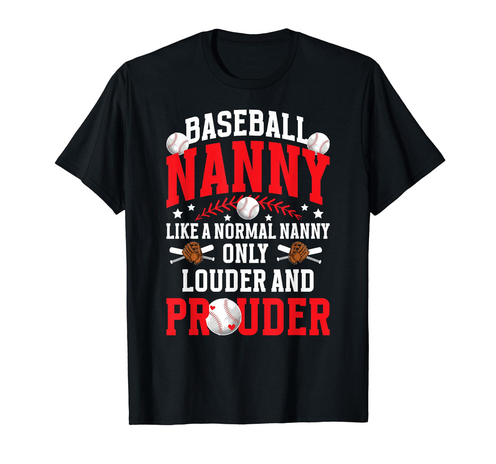 Baseball Nanny Funny Grandma Nanny T-Shirt - Aesthetic Graphic for Adults - T-Shirt, Sweatshirt, Hoodie