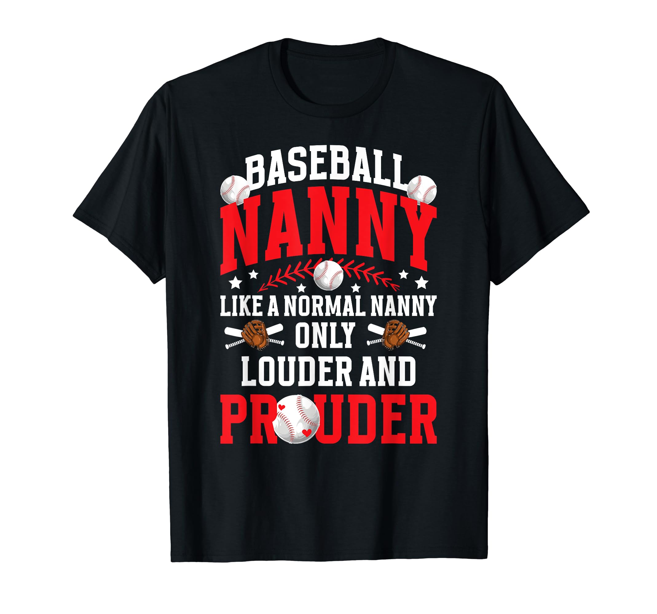 Baseball Nanny Funny Grandma Nanny T-Shirt - Aesthetic Graphic for Adults - T-Shirt, Sweatshirt, Hoodie