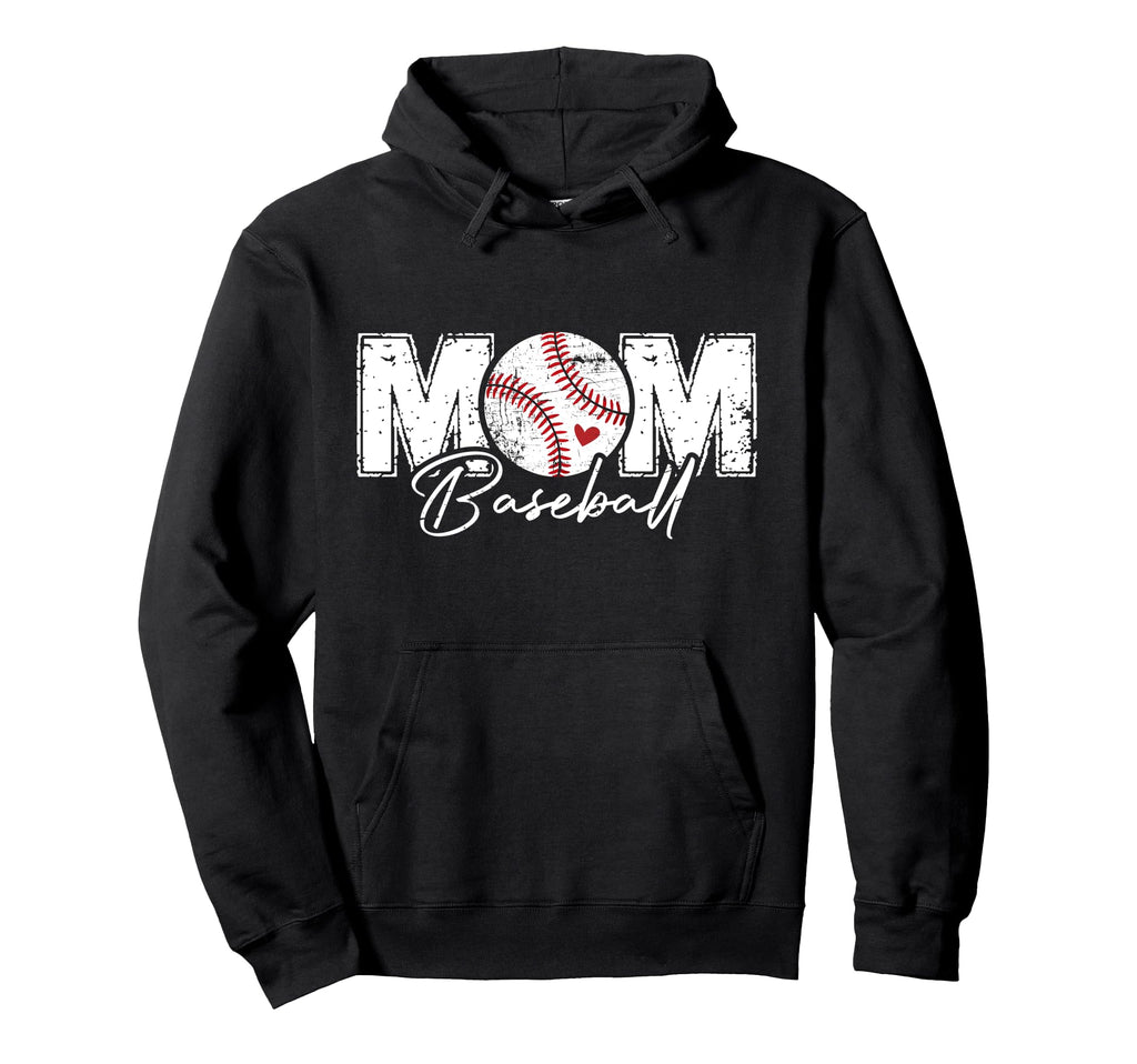 Baseball Mom Mothers Day Hoodie - Minimalist Print Men Women - T-Shirt, Sweatshirt, Hoodie