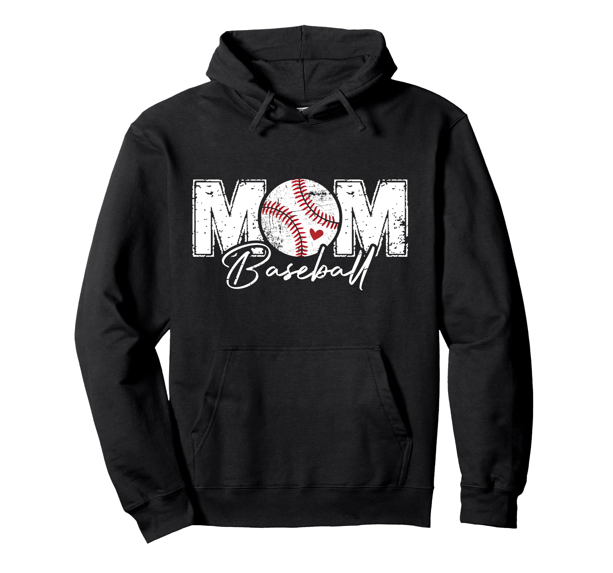 Baseball Mom Mothers Day Hoodie - Minimalist Print Men Women - T-Shirt, Sweatshirt, Hoodie