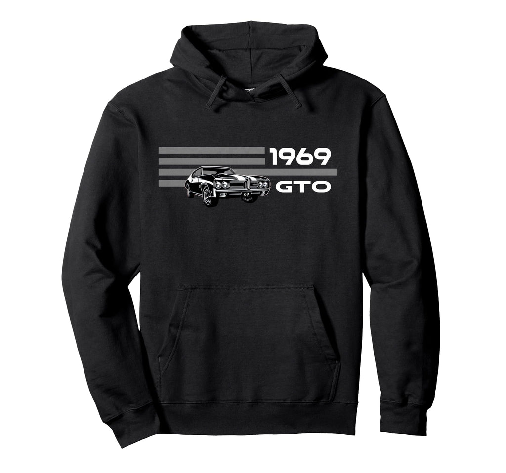 1969 Gto Cars American Muscle Car Art Hoodie - Streetwear Style for Adults - T-Shirt, Sweatshirt, Hoodie
