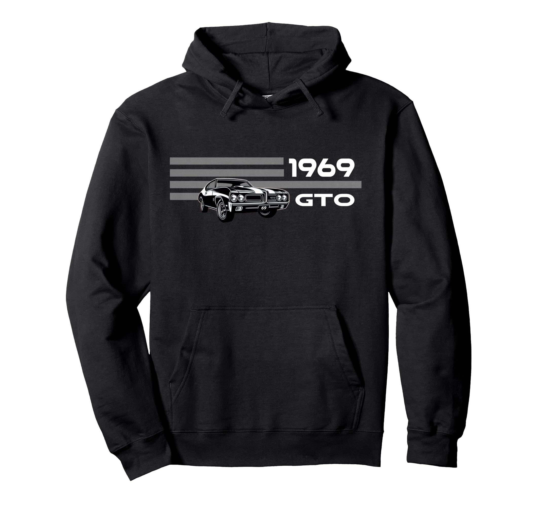 1969 Gto Cars American Muscle Car Art Hoodie - Streetwear Style for Adults - T-Shirt, Sweatshirt, Hoodie