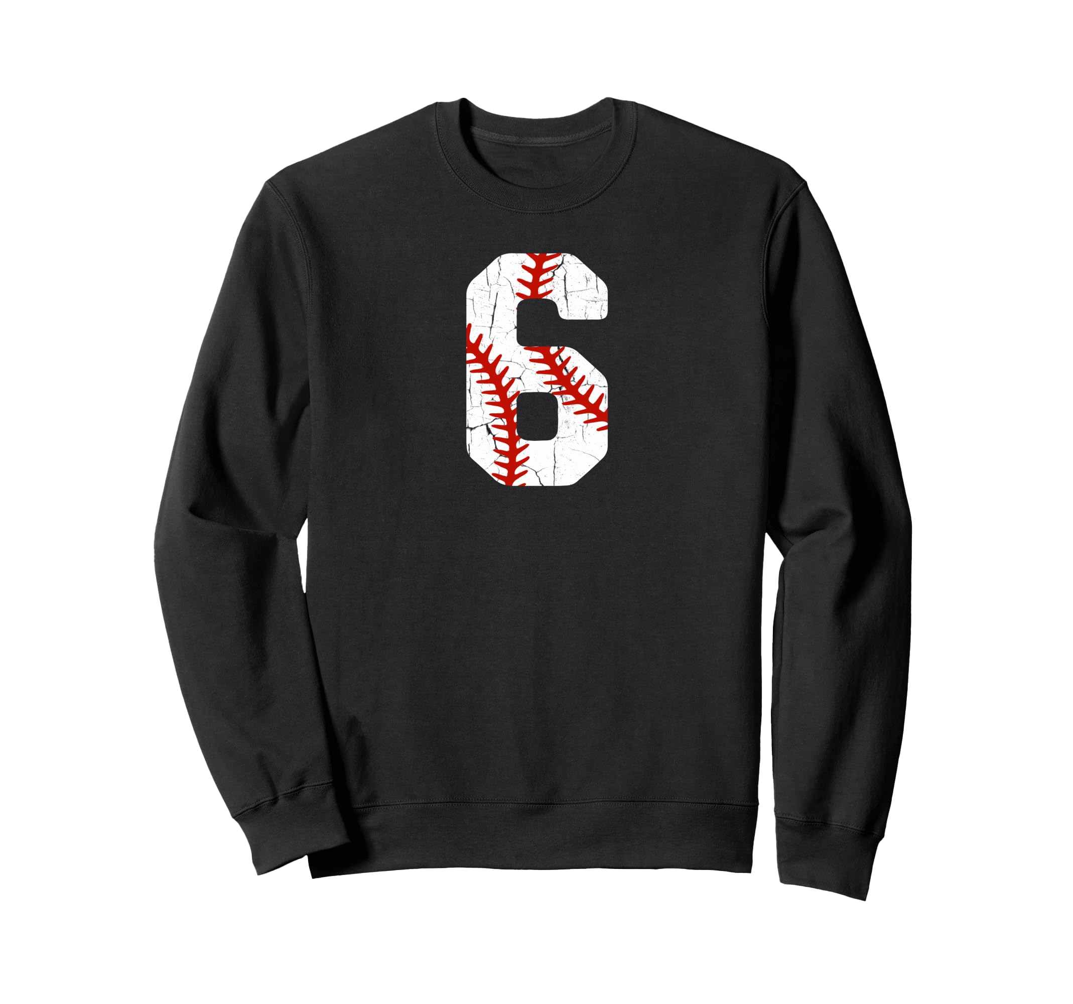 Baseball Player Jersey Number 6 6 Sweatshirt - Graphic Print for Adults - T-Shirt, Sweatshirt, Hoodie