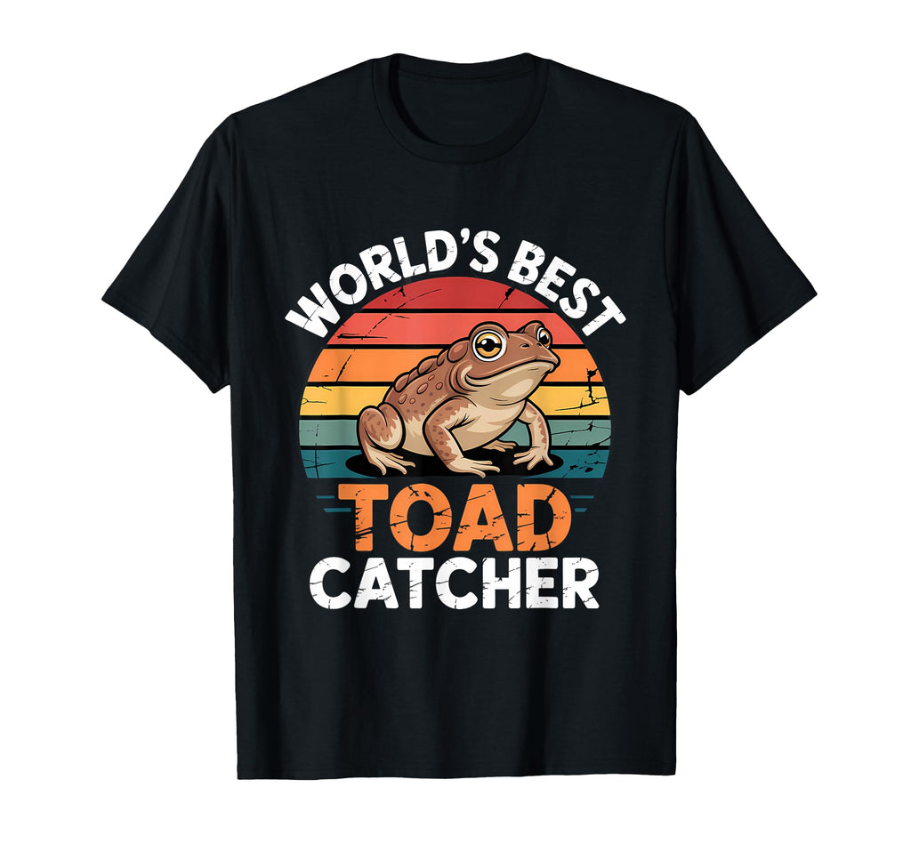 Worlds Best Toad Catcher Sunset T-Shirt - Graphic Print for Adults - T-Shirt, Sweatshirt, Hoodie