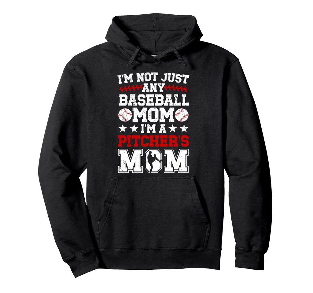 Im Baseball Pitcher Mom Baseball Pitcher Hoodie - Graphic Print for Adults - T-Shirt, Sweatshirt, Hoodie