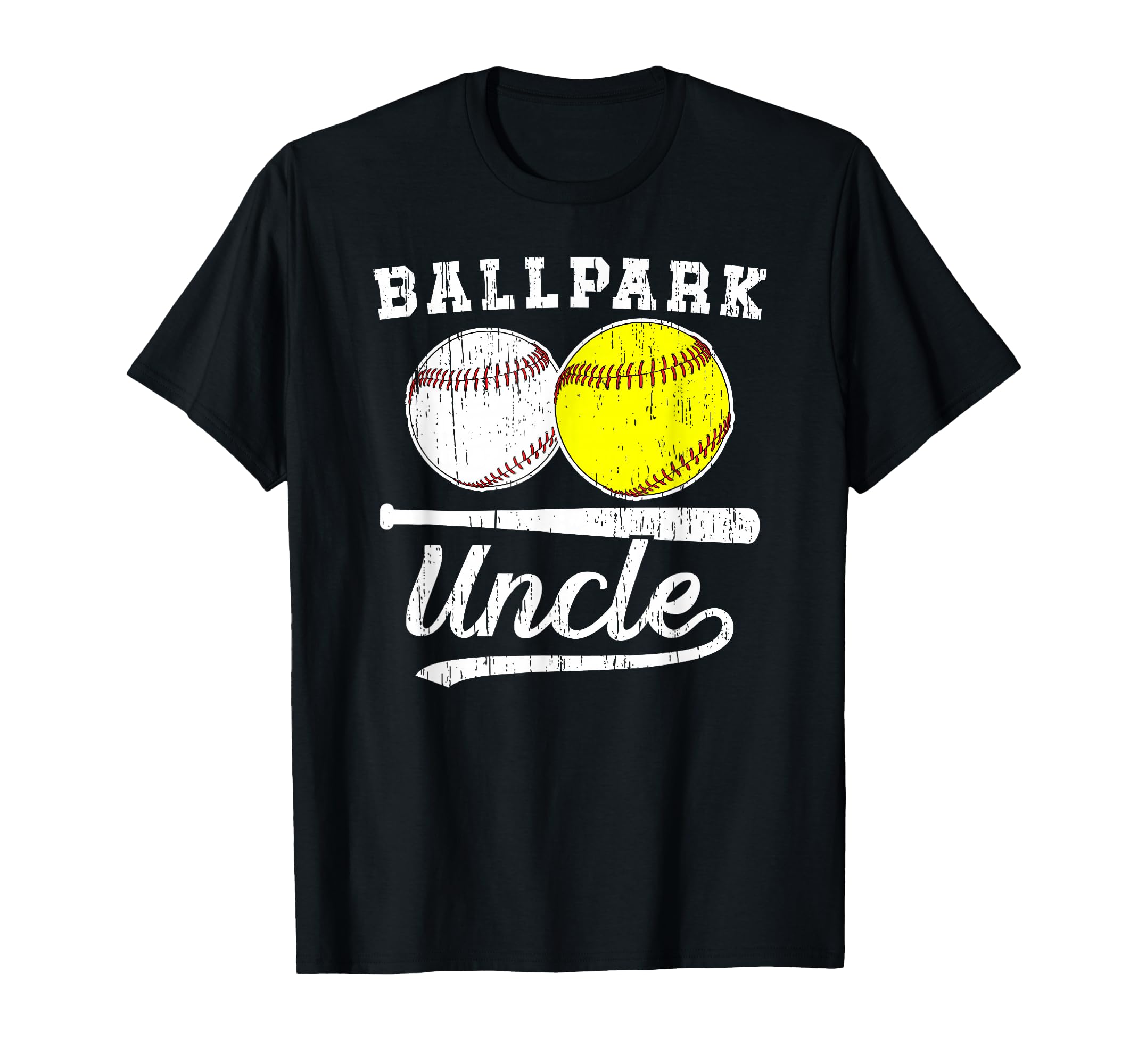 Ballpark Uncle Softball Baseball Uncle T-Shirt - Unique Graphic Men Women - T-Shirt, Sweatshirt, Hoodie