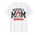 Loud And Proud Baseball Mom Distressed T-Shirt - Minimalist Print Unisex - T-Shirt, Sweatshirt, Hoodie