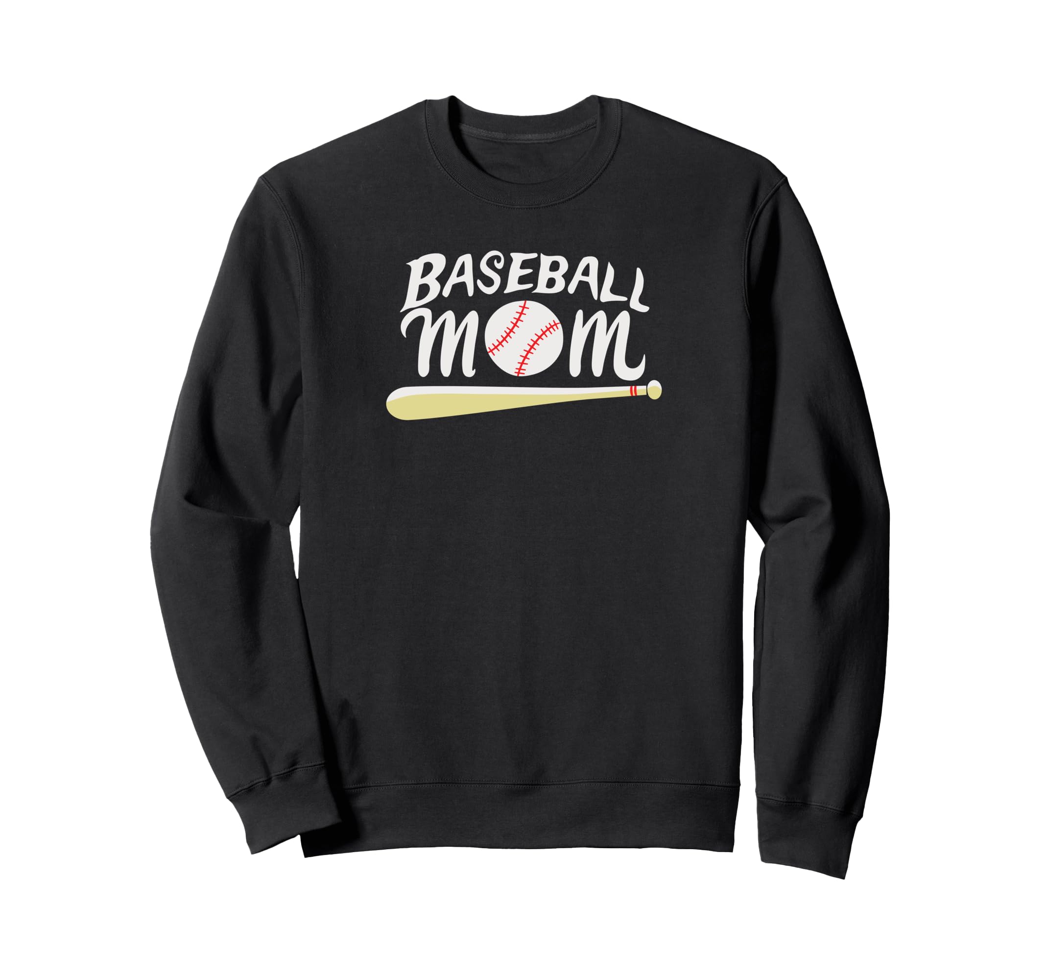Baseball Mom Sweatshirt - Graphic Print Unisex - T-Shirt, Sweatshirt, Hoodie