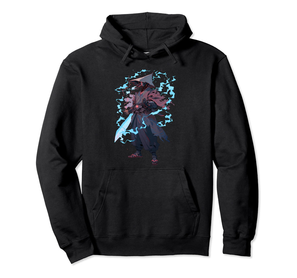 Demonic Cyber Samurai Shounen Manga Hoodie - Graphic Print Men Women - T-Shirt, Sweatshirt, Hoodie