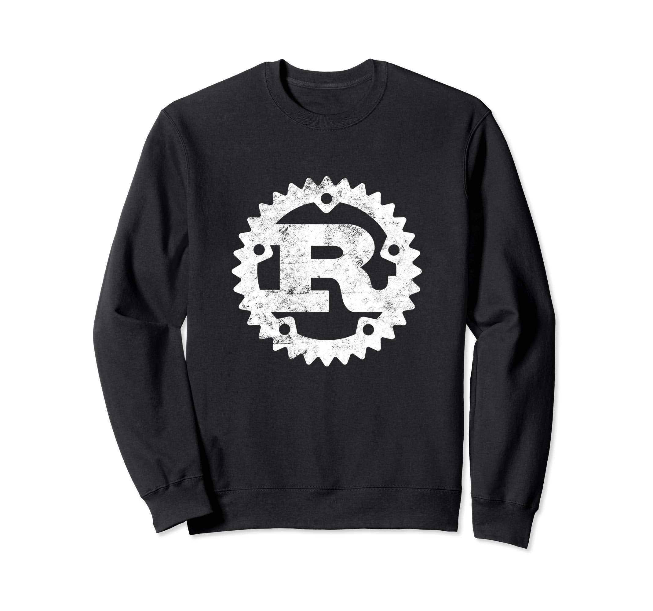 Rust Programming Logo Letter Sweatshirt - Casual Everyday Wear for Adults - T-Shirt, Sweatshirt, Hoodie
